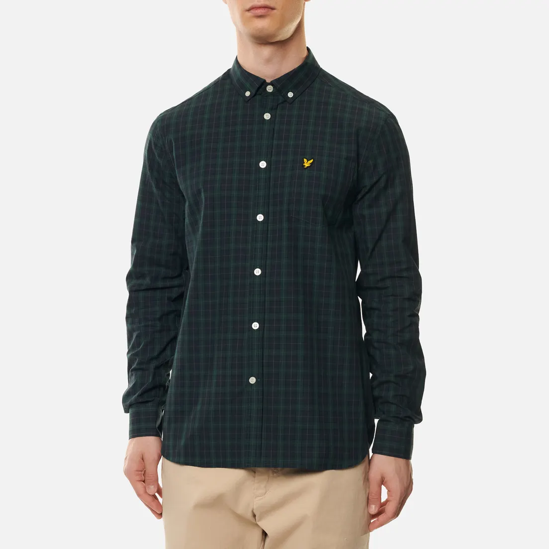 Lyle & Scott Мужская рубашка Check Poplin Regular Fit