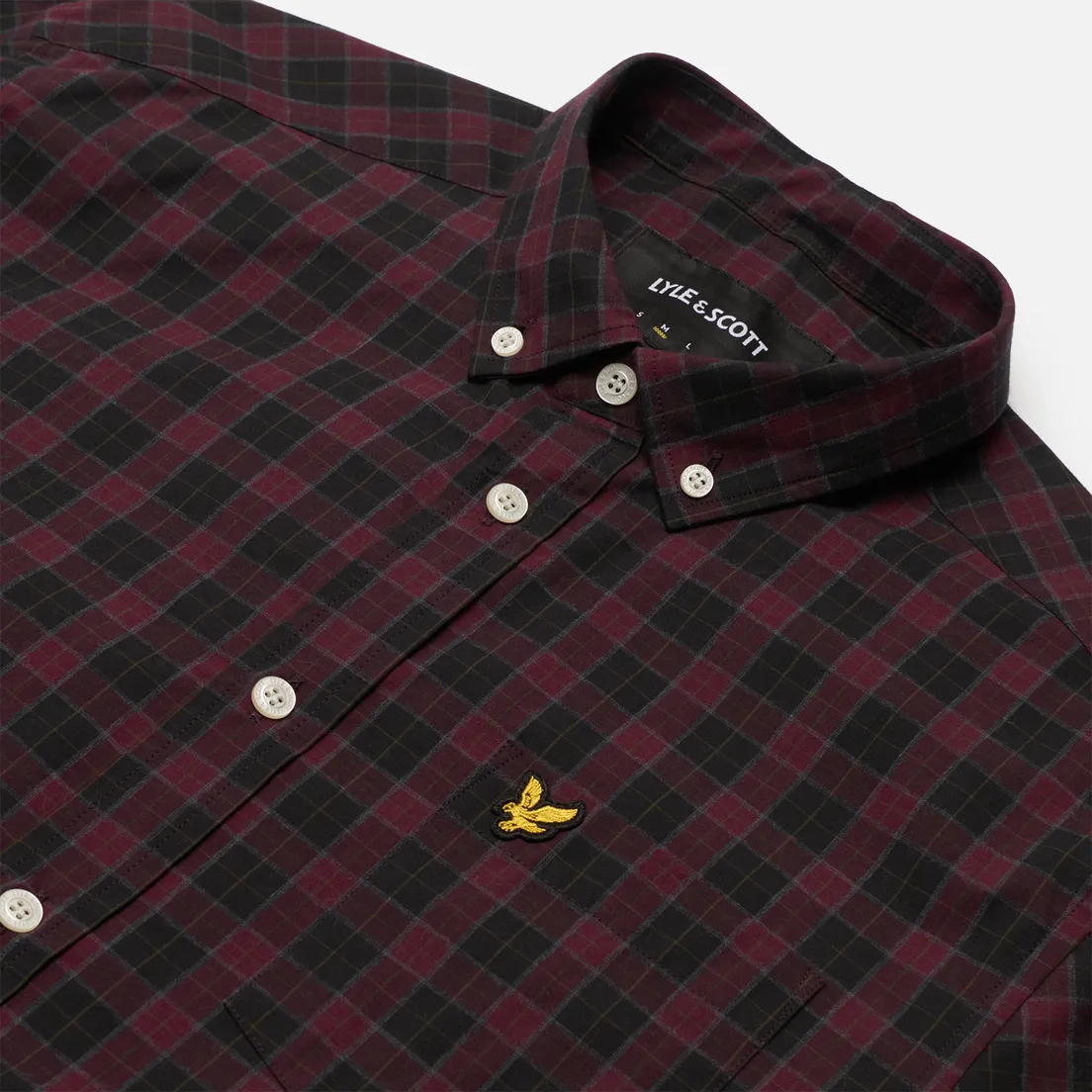 Lyle & Scott Мужская рубашка Check Poplin Regular Fit