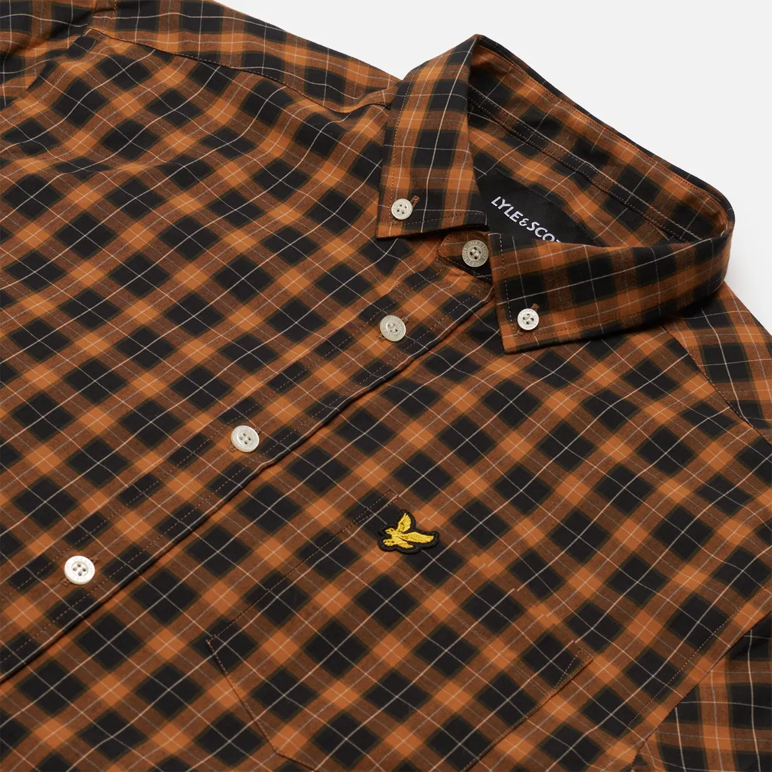 Lyle & Scott Мужская рубашка Check Poplin Regular Fit