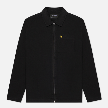 Мужская куртка Lyle Scott Twill Overshirt цвет чёрный размер XL 4600₽