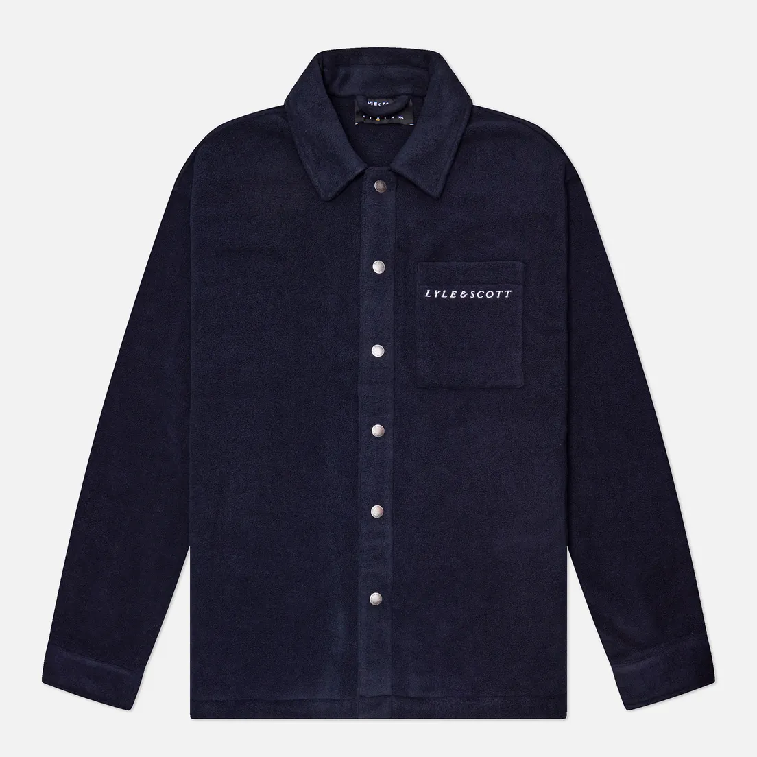 Lyle & Scott Мужская рубашка Embroidered Fleece Overshirt