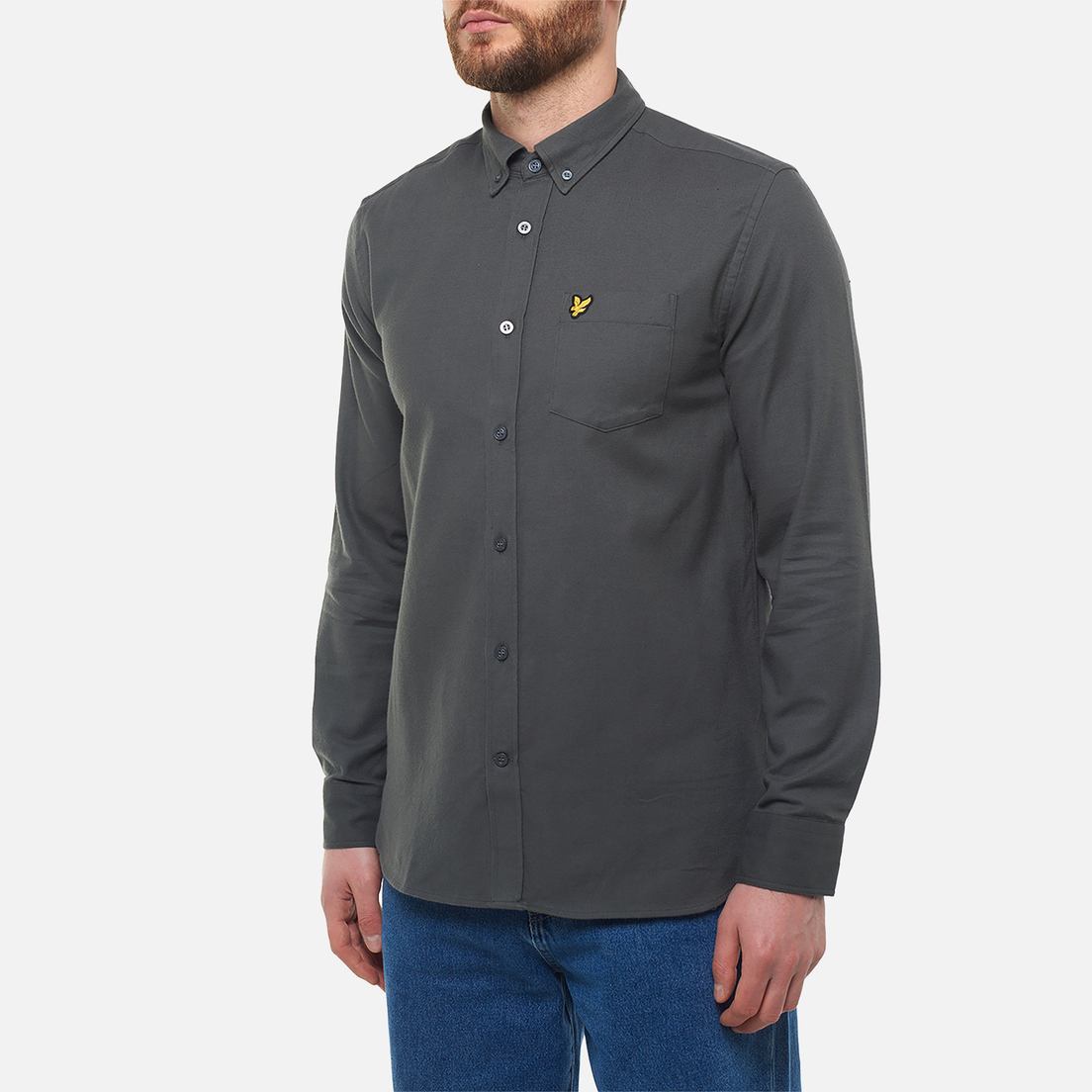 Lyle & Scott Мужская рубашка Plain Flannel