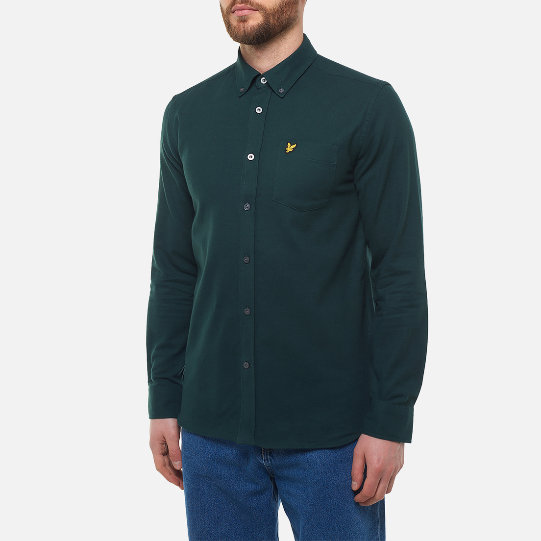 Lyle & Scott Мужская рубашка Plain Flannel