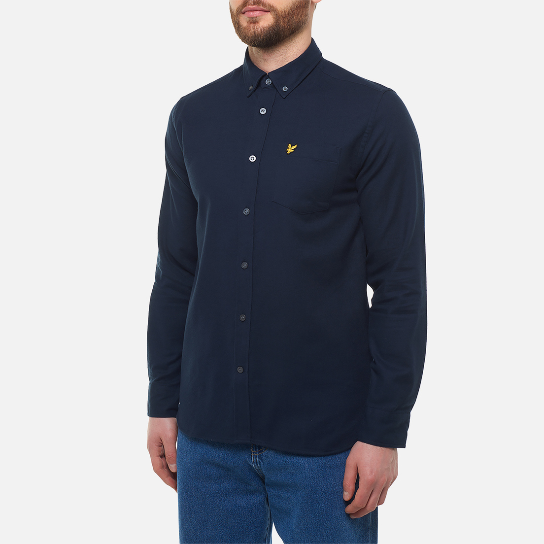 Lyle & Scott Мужская рубашка Plain Flannel