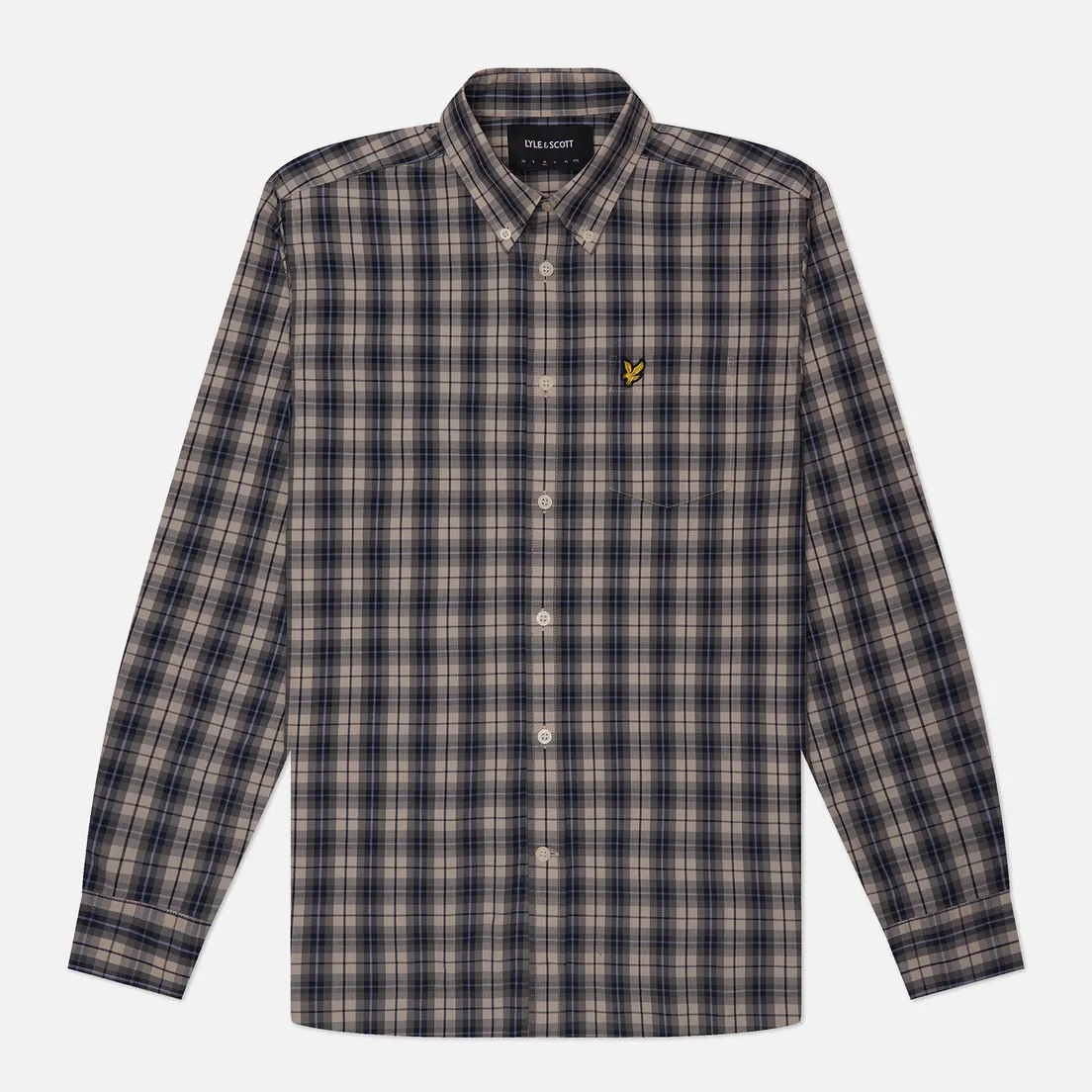 Lyle & Scott Мужская рубашка Washed Check Poplin