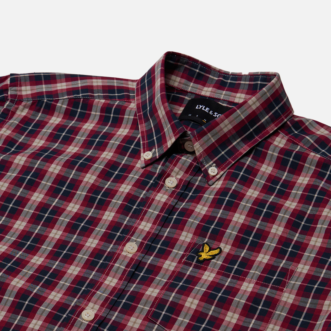 Lyle & Scott Мужская рубашка Washed Check Poplin