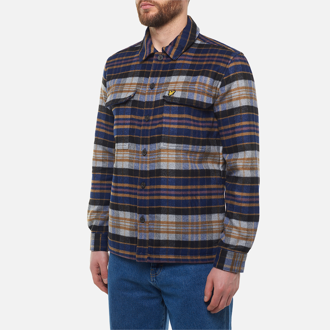 Lyle & Scott Мужская рубашка Check Flannel Overshirt