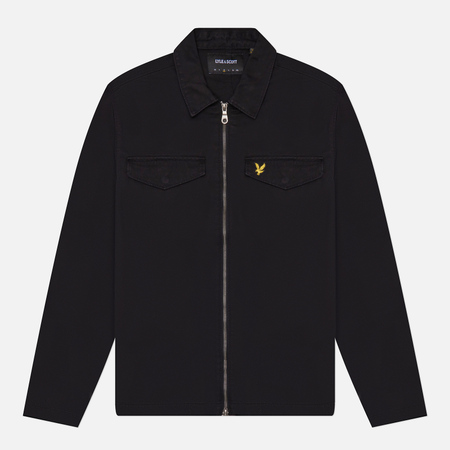   Brandshop Мужская рубашка Lyle & Scott Cotton Overshirt, цвет чёрный, размер L