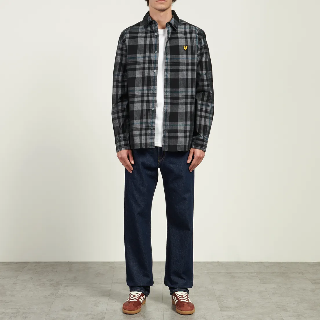 Lyle & Scott Мужская рубашка Tartan Corduroy