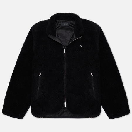 фото Мужская флисовая куртка represent fleece zip through, цвет чёрный, размер s