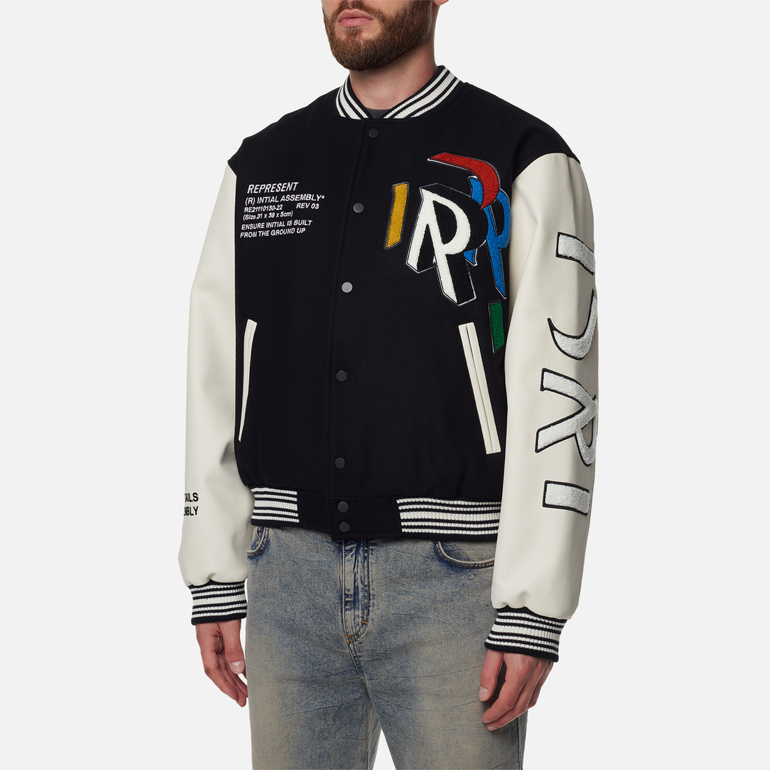 REPRESENT Мужская куртка бомбер Initial Varsity