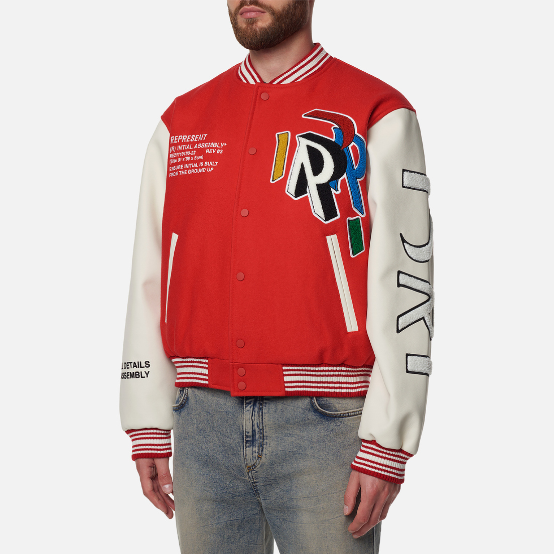 REPRESENT Мужская куртка бомбер Initial Varsity