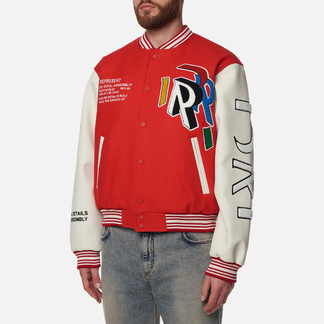 REPRESENT Мужская куртка бомбер Initial Varsity