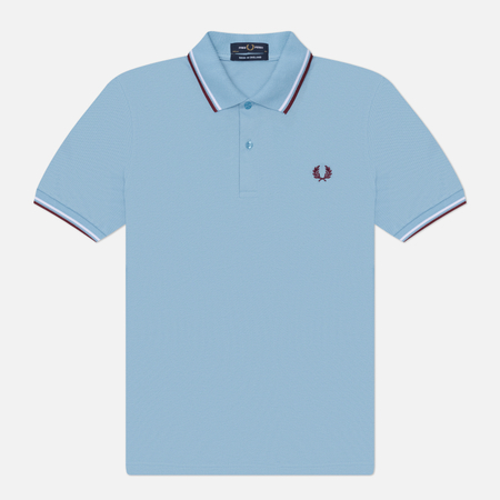 Мужское поло Fred Perry M12, цвет голубой