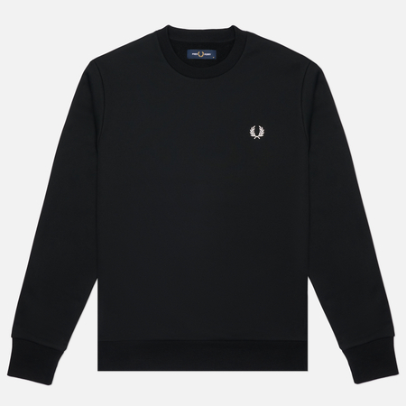 Мужская толстовка Fred Perry Bold Branding Crewneck, цвет чёрный, размер XXL