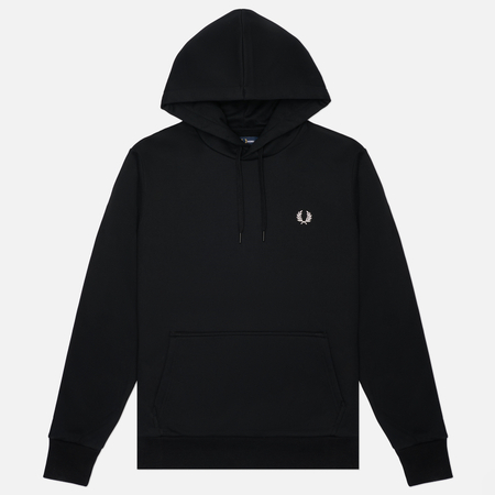 Мужская толстовка Fred Perry Bold Branding Hoodie, цвет чёрный, размер XXL