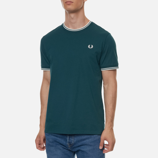Мужская футболка Fred Perry Twin Tipped Petrol Blue