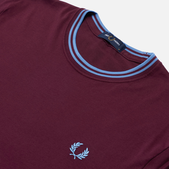 Мужская футболка Fred Perry Twin Tipped Mahogany