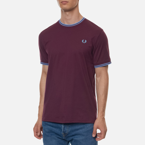 Мужская футболка Fred Perry Twin Tipped Mahogany