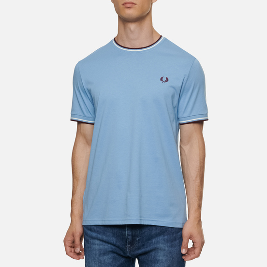 Мужская футболка Fred Perry Twin Tipped Sky