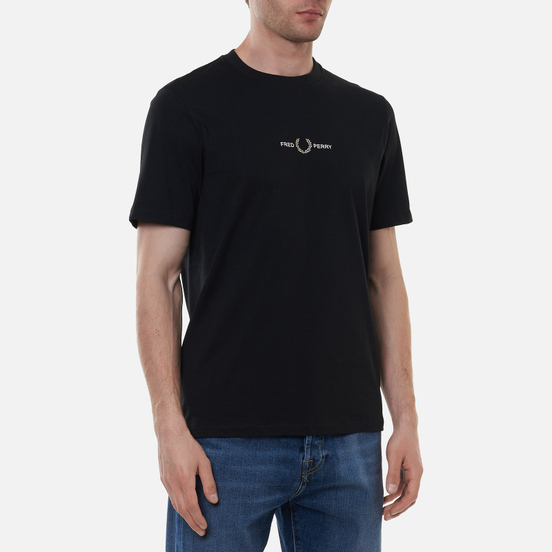 Мужская футболка Fred Perry Embroidered Black