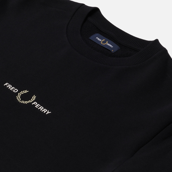 Мужская толстовка Fred Perry Embroidered Logo Black