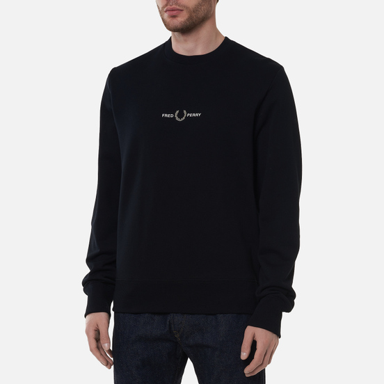 Мужская толстовка Fred Perry Embroidered Logo Black