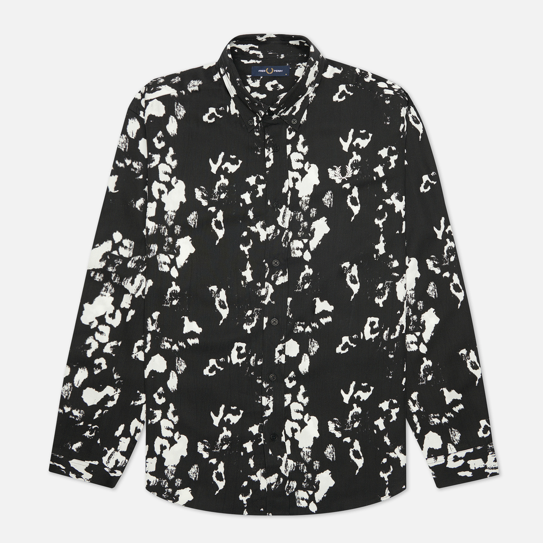 Fred Perry Мужская рубашка Monochrome Abstract