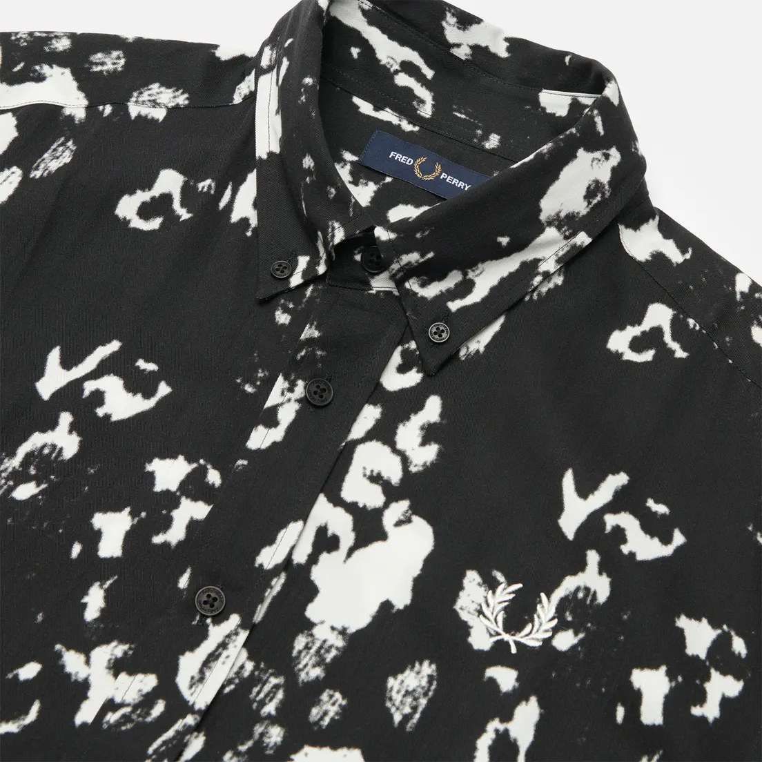 Fred Perry Мужская рубашка Monochrome Abstract