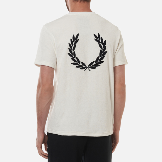 Мужская футболка Fred Perry Towelling Snow White