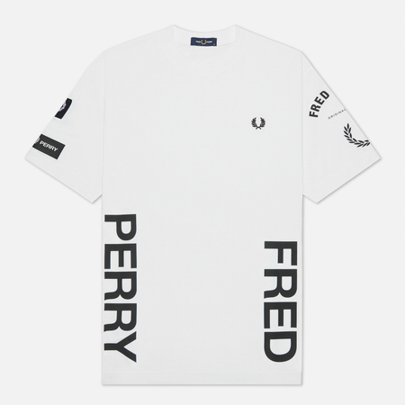 Мужская футболка Fred Perry Bold Branding, цвет белый, размер XXL