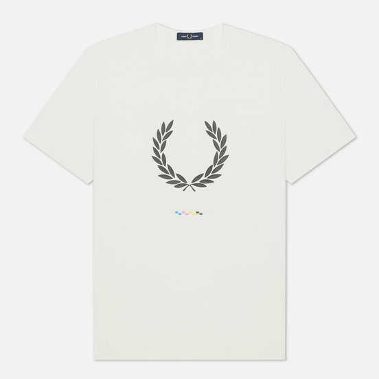 Мужская футболка Fred Perry Print Registration Snow White