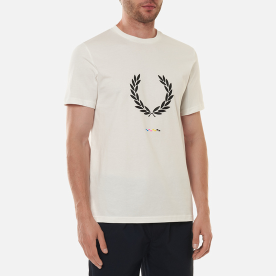 Мужская футболка Fred Perry Print Registration Snow White