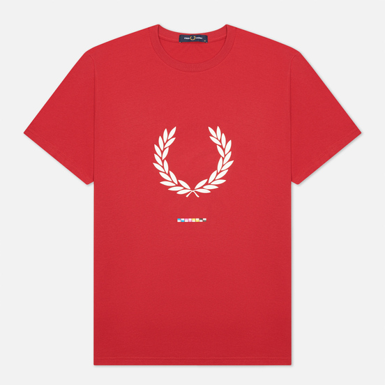 Мужская футболка Fred Perry Print Registration Blood