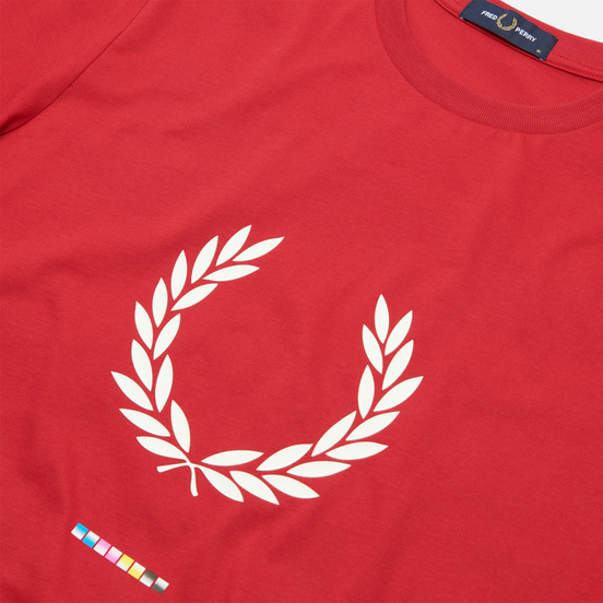 Мужская футболка Fred Perry Print Registration Blood