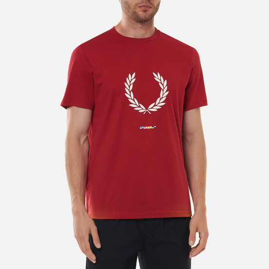 Мужская футболка Fred Perry Print Registration Blood