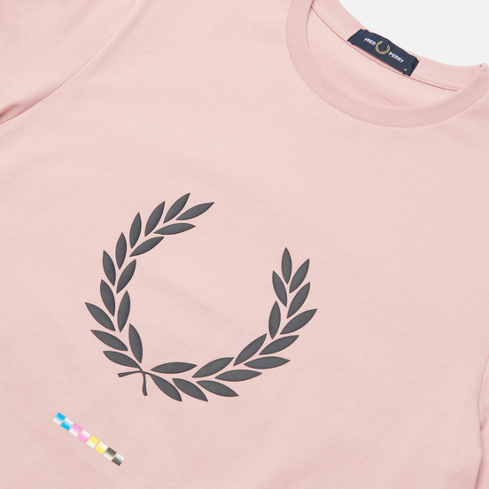 Мужская футболка Fred Perry Print Registration Chalky Pink