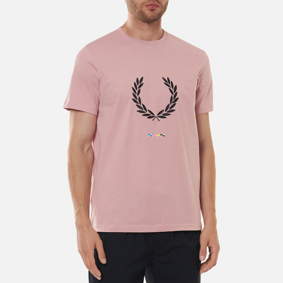 Мужская футболка Fred Perry Print Registration Chalky Pink