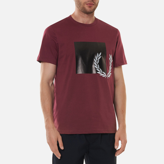 Мужская футболка Fred Perry Tonal Graphic Mahogany