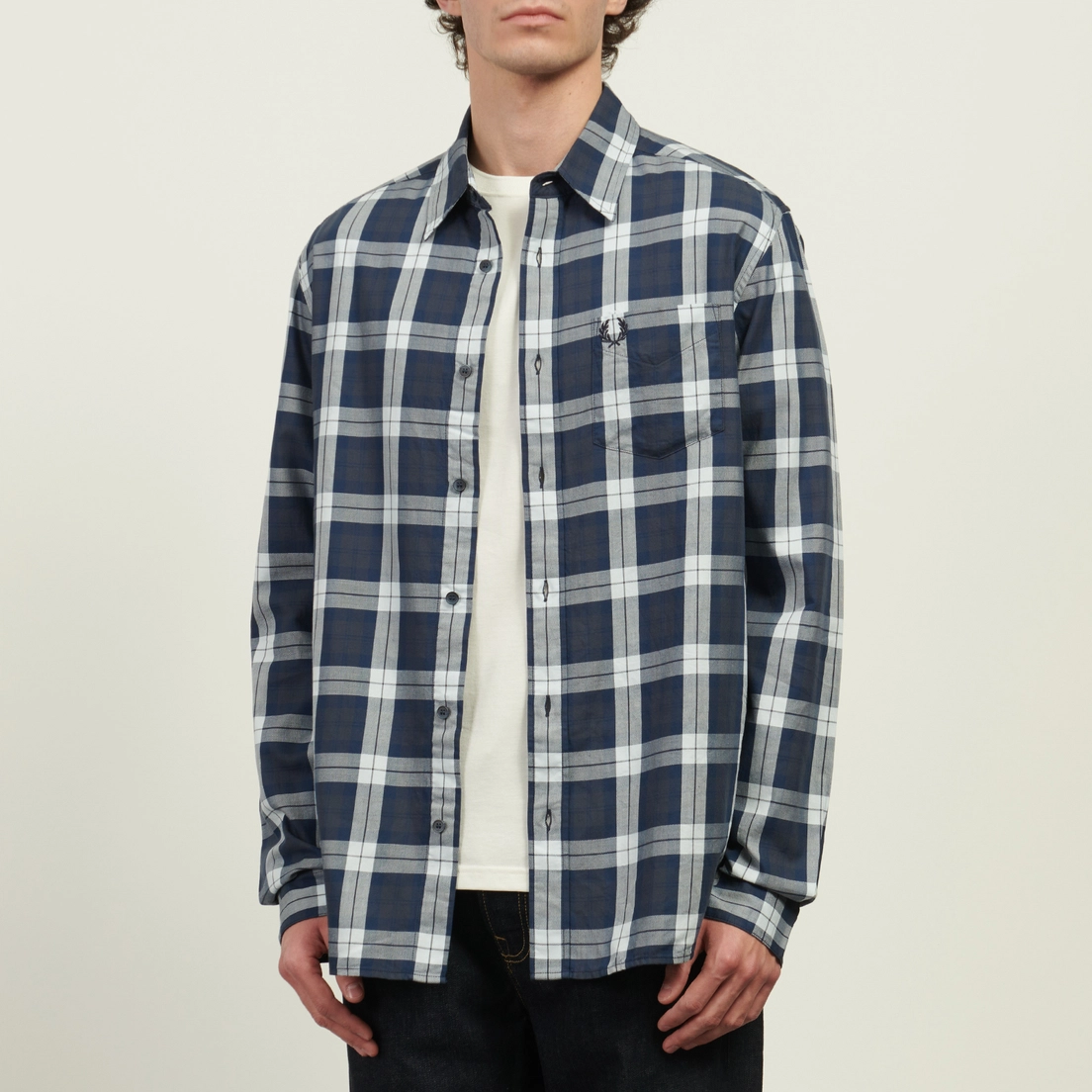Fred Perry Мужская рубашка Tartan Twill