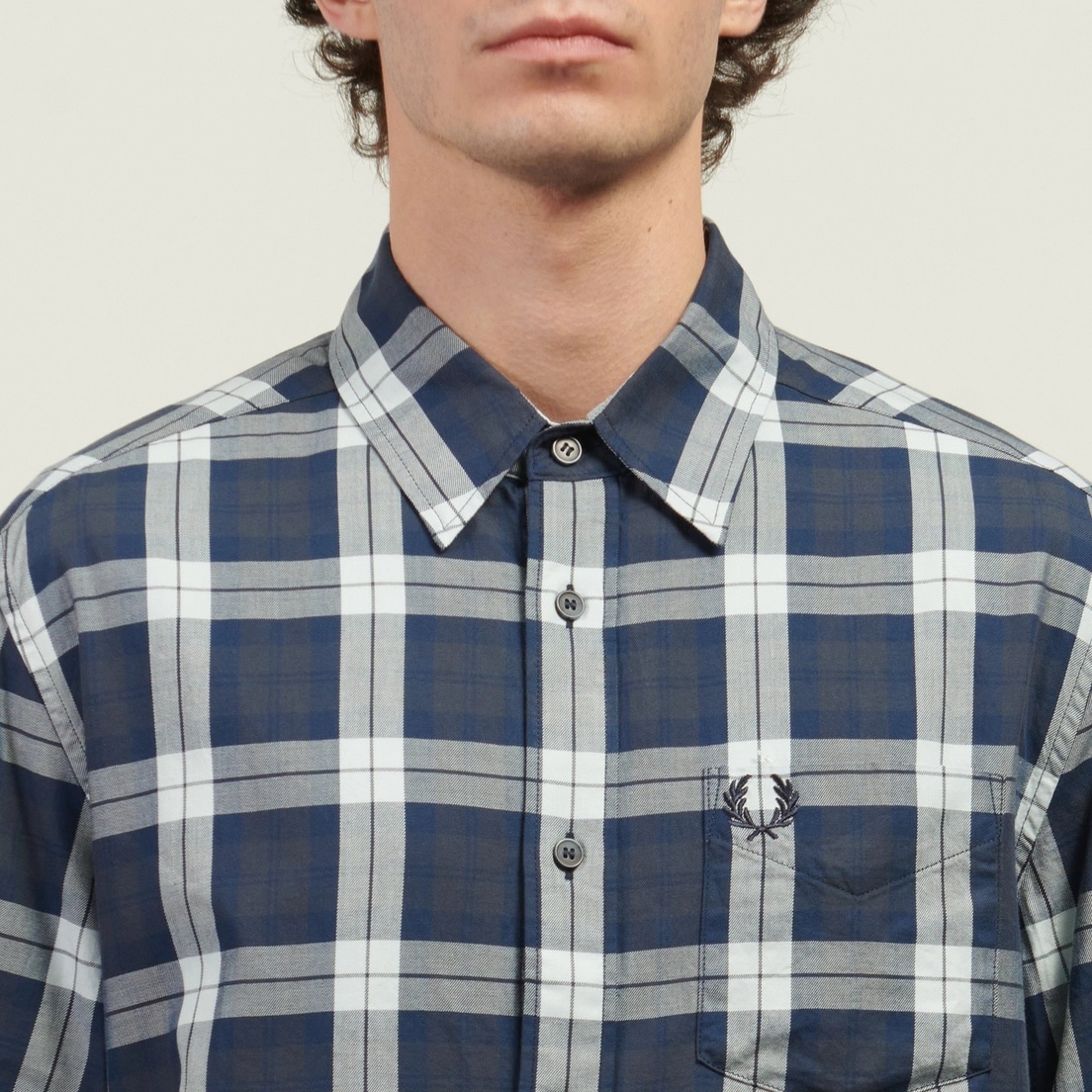 Fred Perry Мужская рубашка Tartan Twill