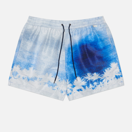 Мужские шорты Paul Smith Palm Sunset, цвет голубой, размер S