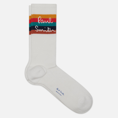  Носки Paul Smith Artist Stripe Logo, цвет белый, размер 40-46 EU