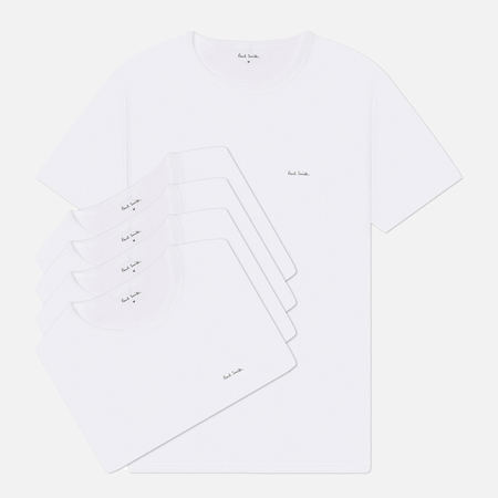 Комплект мужских футболок Paul Smith Classic 5-Pack, цвет белый