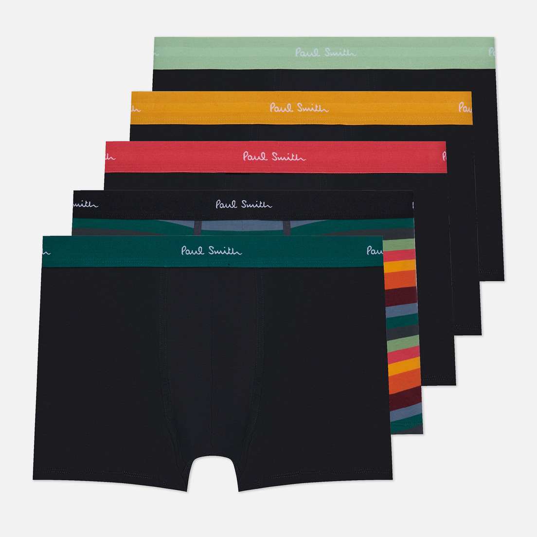 Paul Smith Комплект мужских трусов Artist Stripe Mixed Boxer 5-Pack