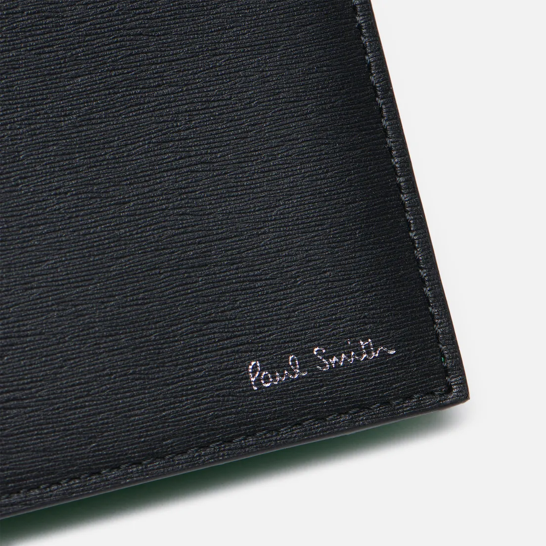 Paul Smith Кошелек Straw-Grain Embossed Leather Contrast Billfold