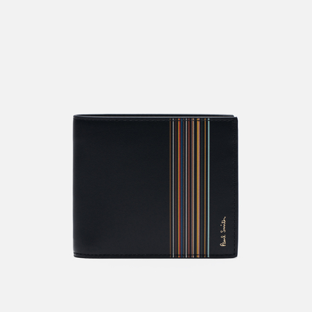 Кошелек Paul Smith Signature Stripe Block Billfold, цвет чёрный