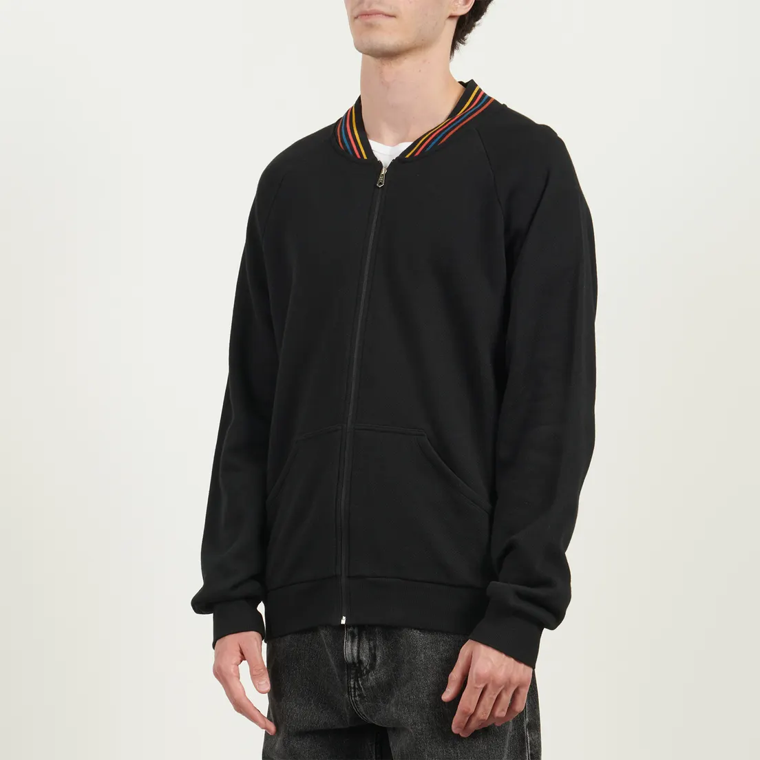 Paul Smith Мужская толстовка Cotton Artist Stripe Zip Bomber Lounge