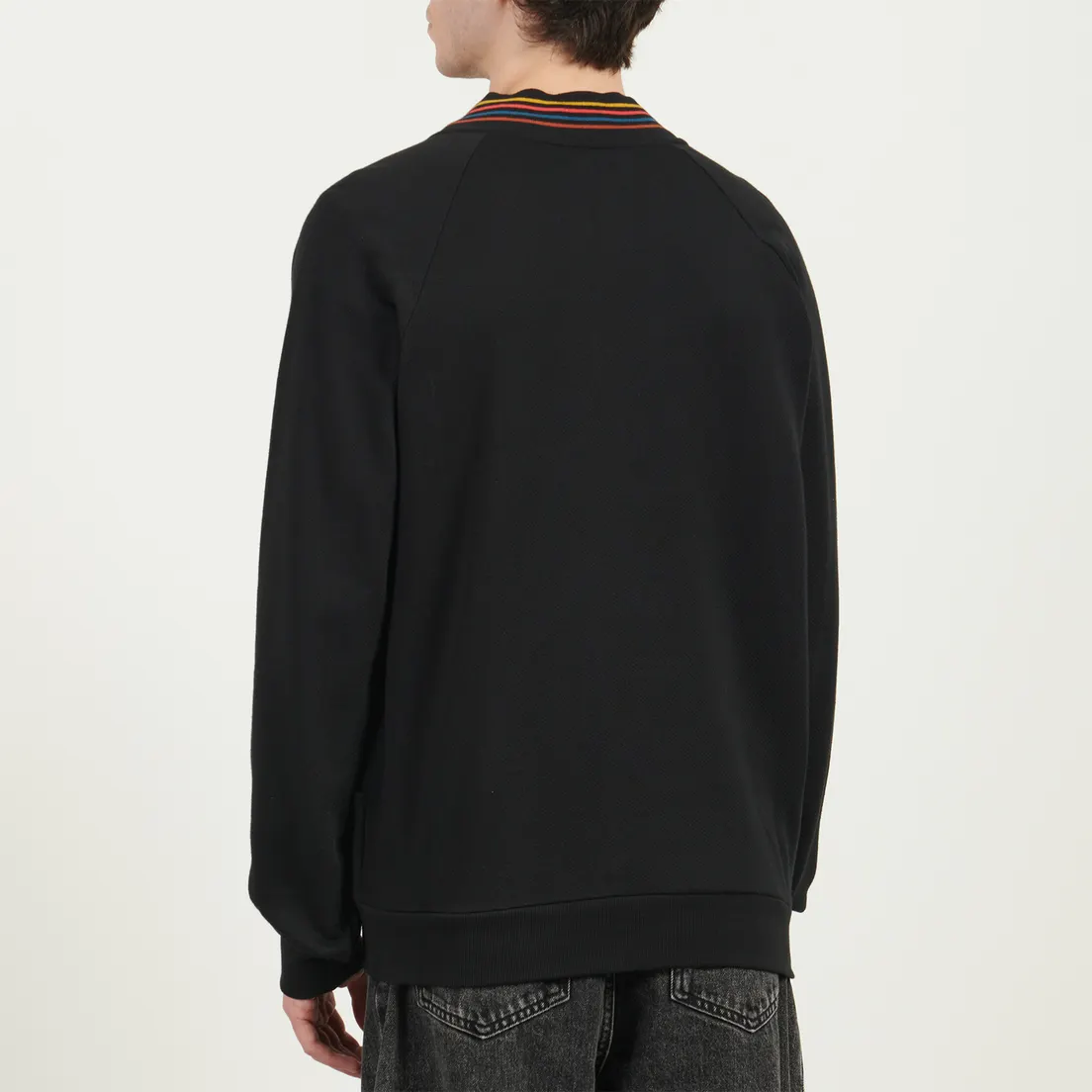 Paul Smith Мужская толстовка Cotton Artist Stripe Zip Bomber Lounge