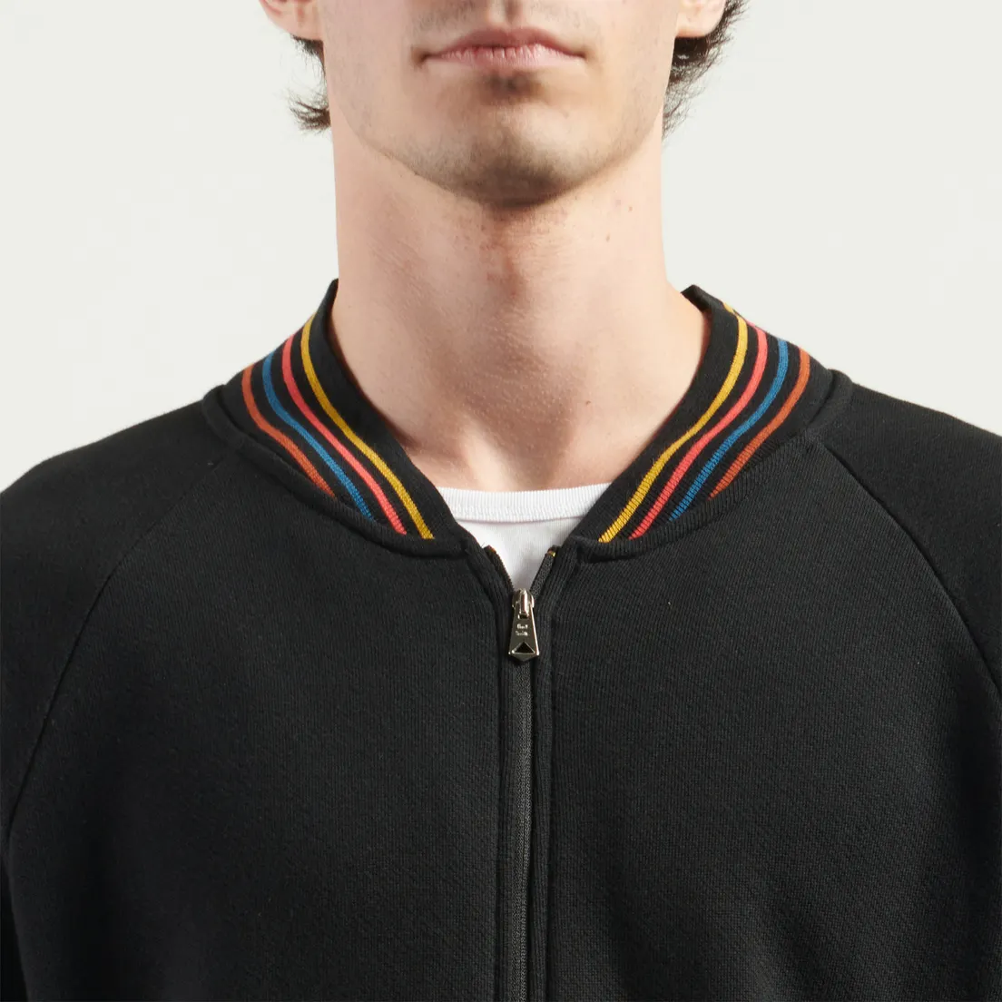 Paul Smith Мужская толстовка Cotton Artist Stripe Zip Bomber Lounge